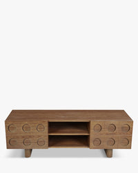 Meuble TV Cooper en bois - Bois noyer