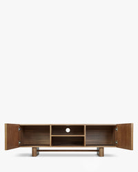 Meuble TV Cooper en bois - Bois noyer