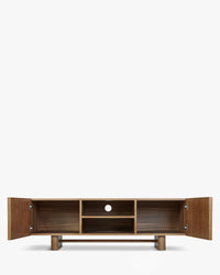 Meuble TV Cooper en bois - Bois noyer