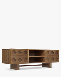 Meuble TV Cooper en bois - Bois noyer