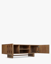 Meuble TV Cooper en bois - Bois noyer
