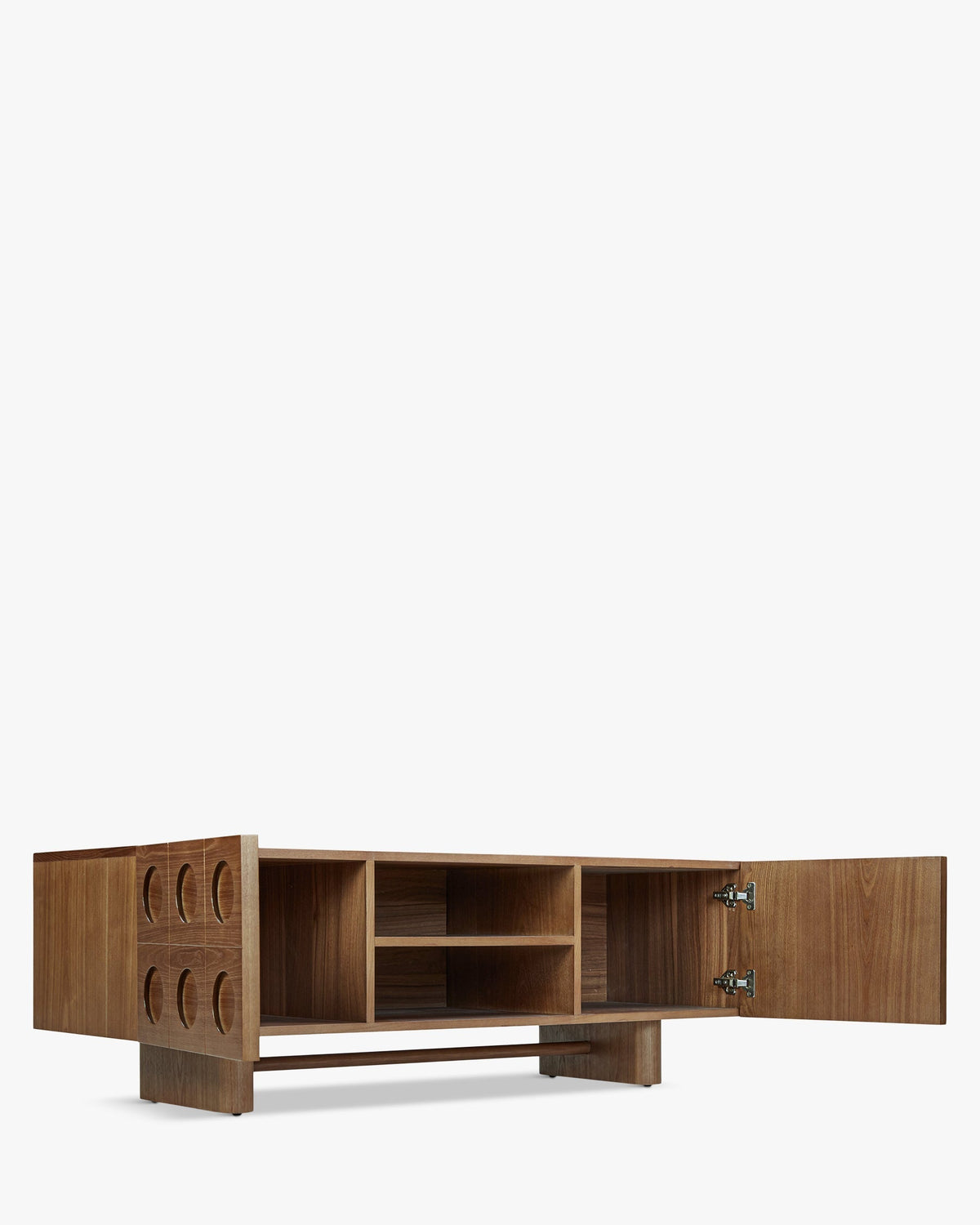 Meuble TV Cooper en bois - Bois noyer