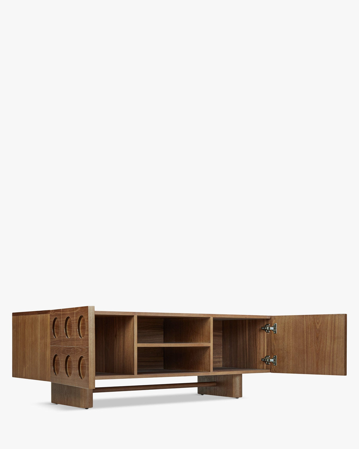 Meuble TV Cooper en bois - Bois noyer