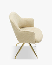 Luthor swivel office chair - Tweed sable