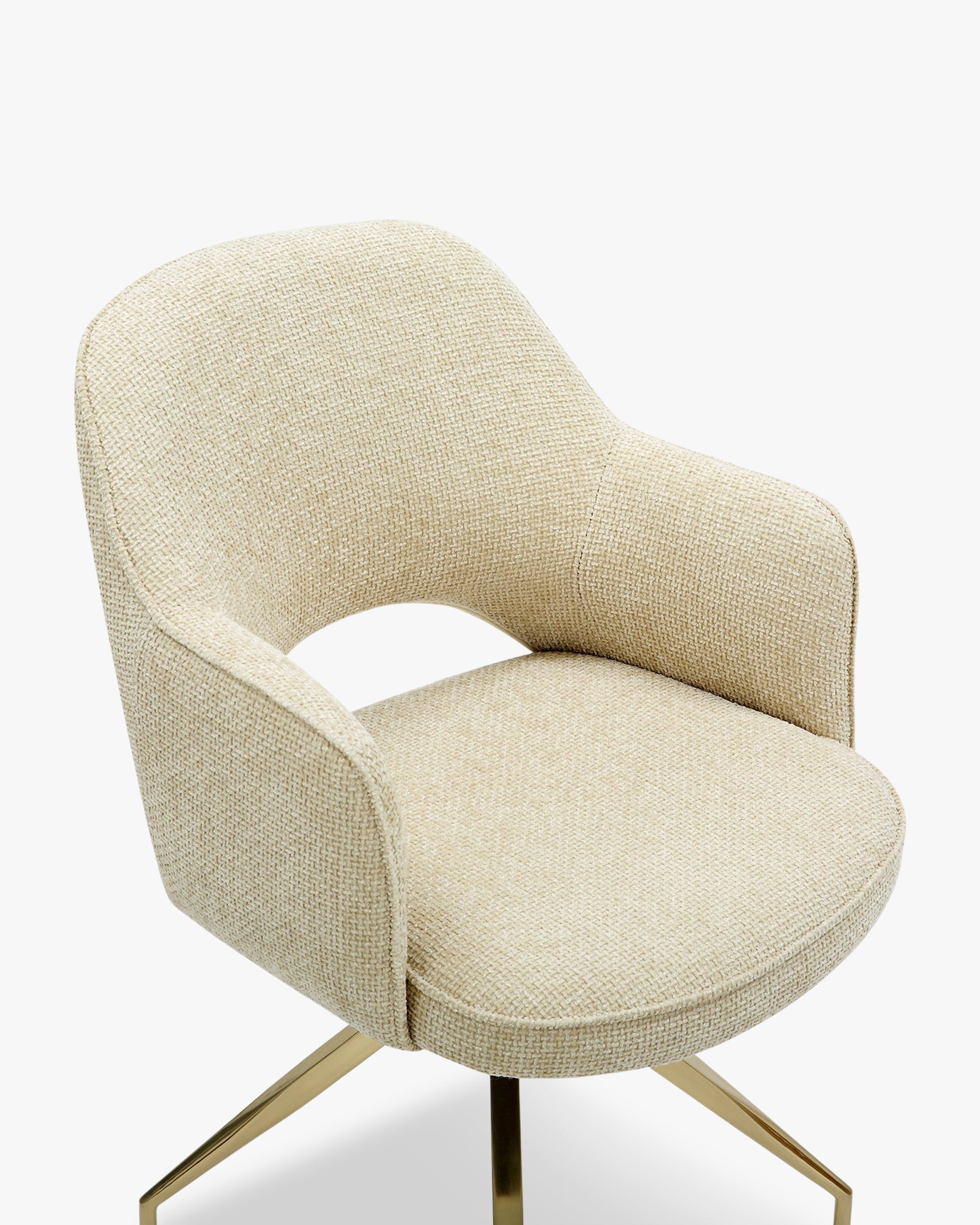 Luthor swivel office chair - Tweed sable