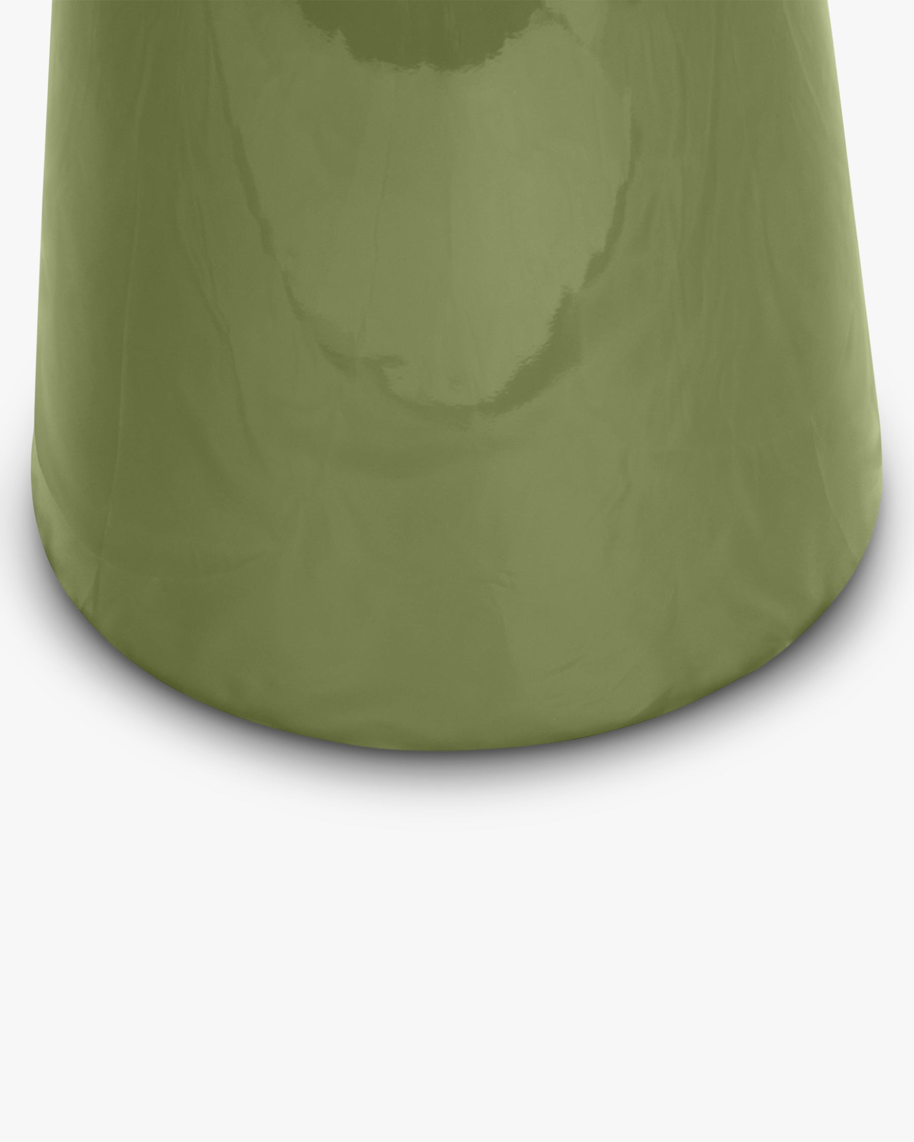 Meuble d'appoint Cersei en fibre de verre à effet brillant - Vert