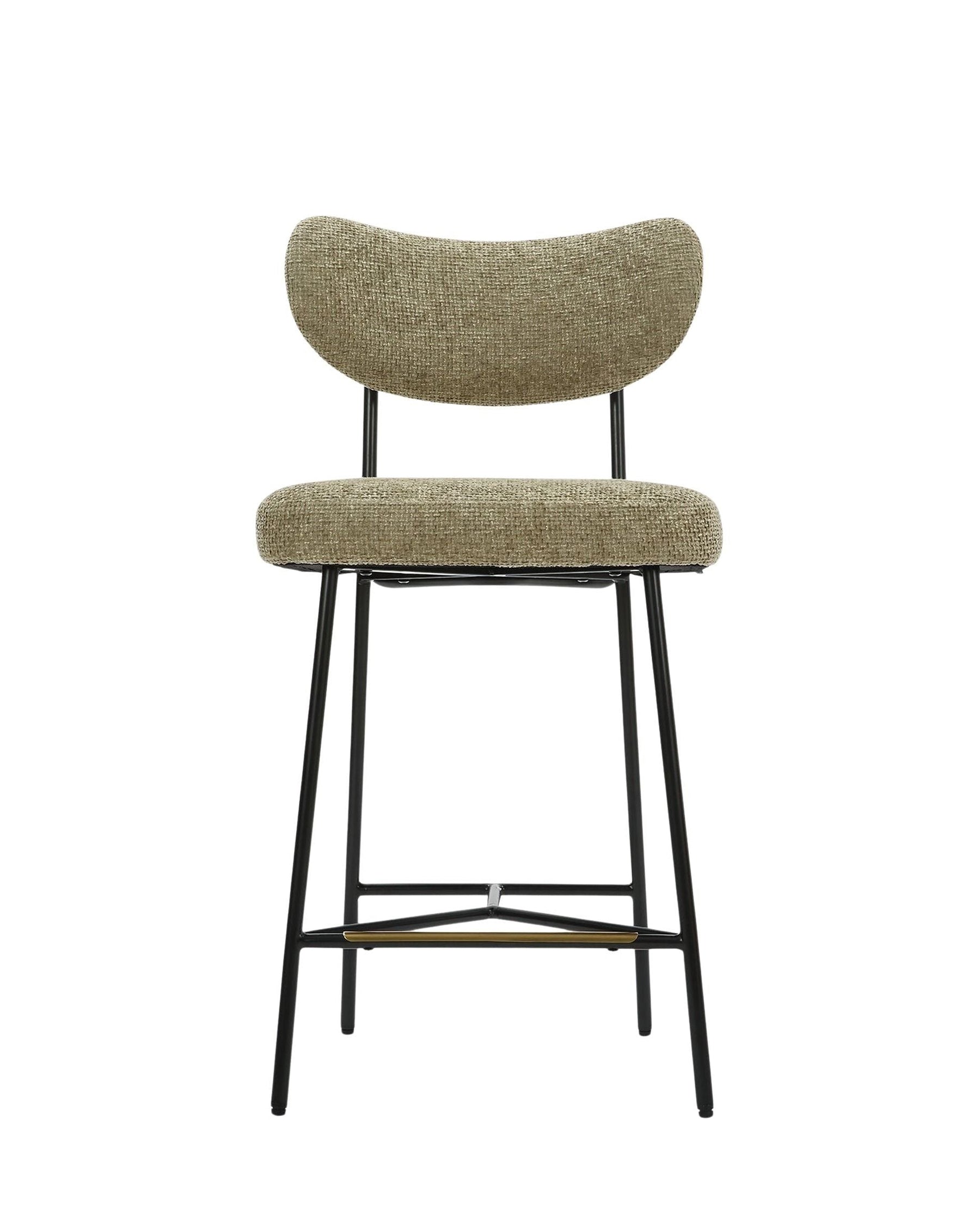 Tabouret de bar Jasper - Tweed taupe