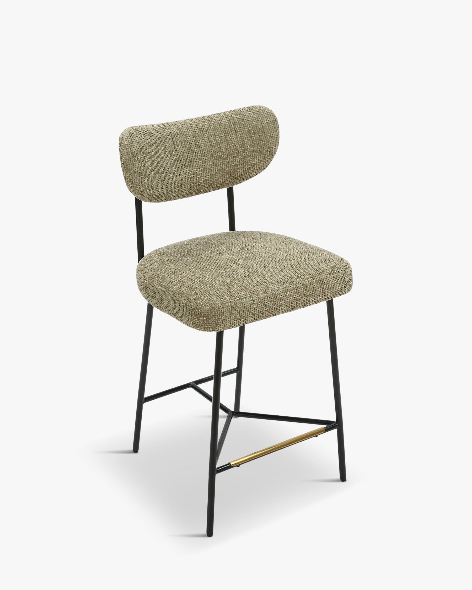 Tabouret de bar Jasper - Tweed taupe