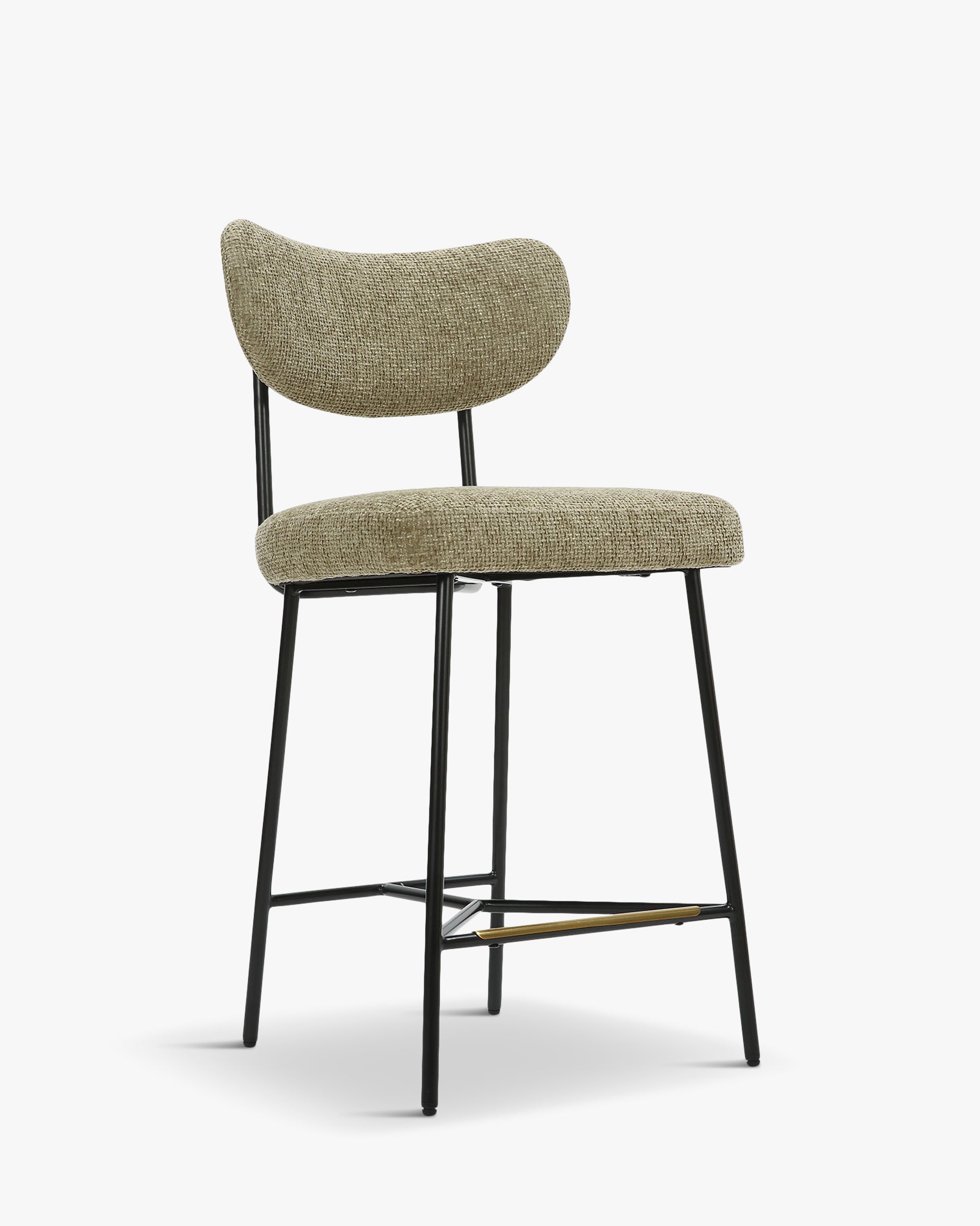 Tabouret de bar Jasper - Tweed taupe