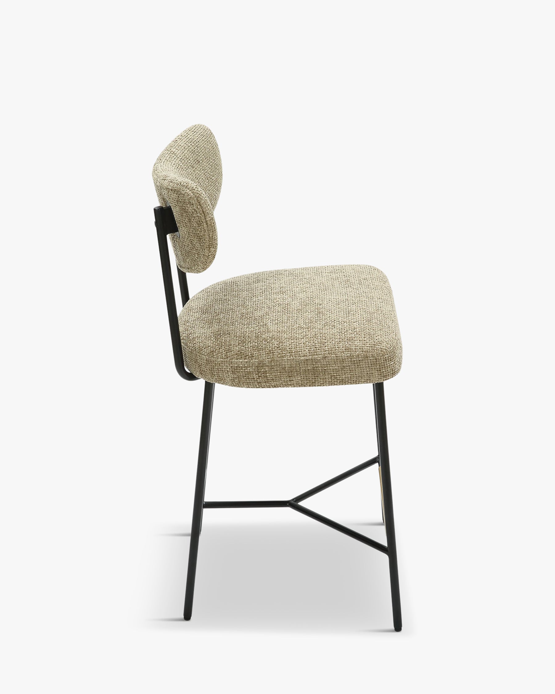 Tabouret de bar Jasper - Tweed taupe