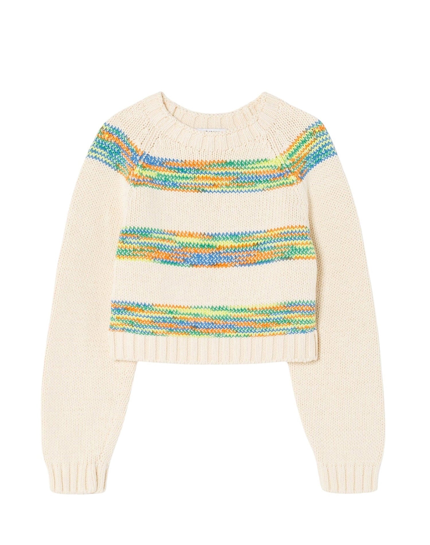 Baby Raglan jumper - Ivory Space Dye
