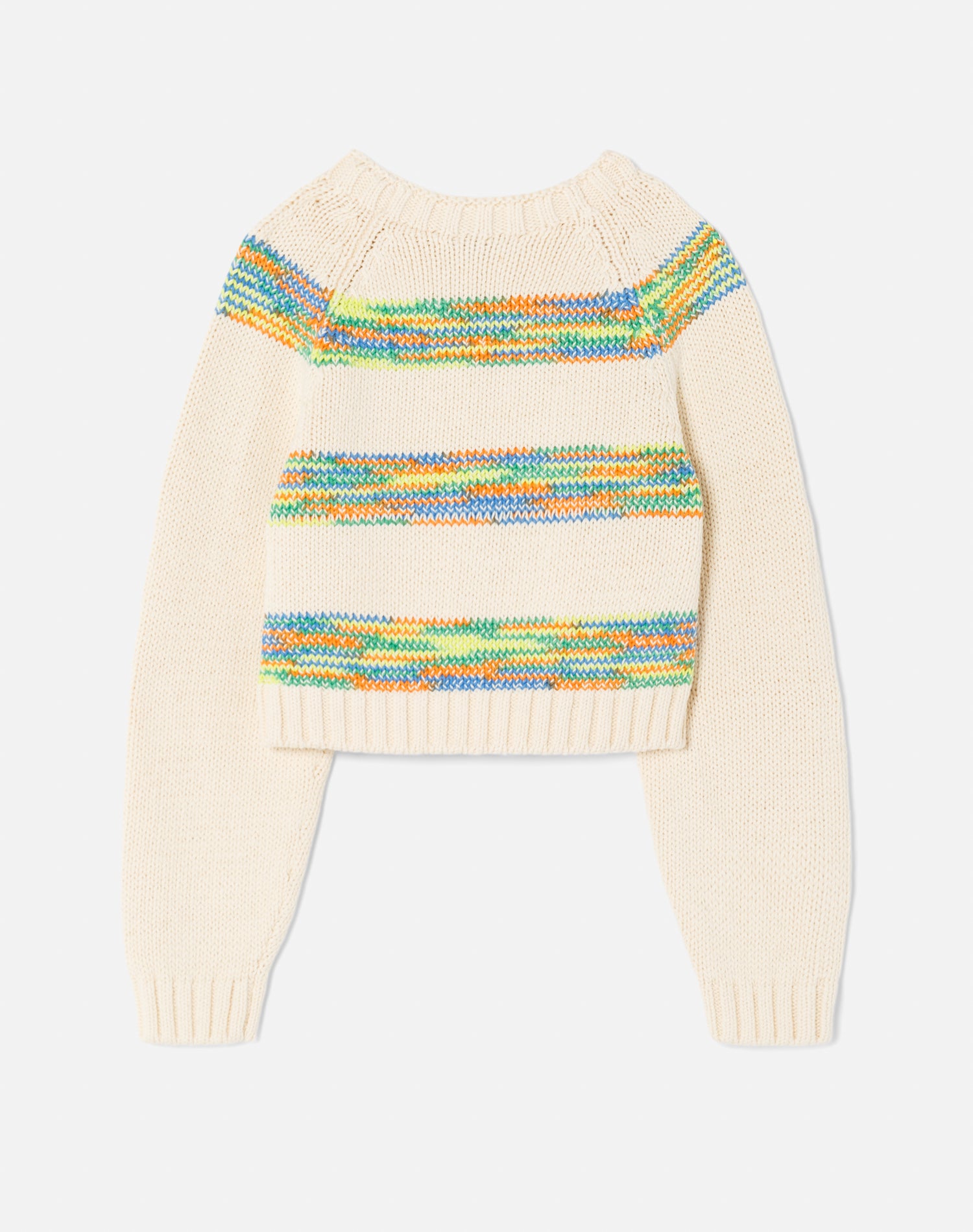 Baby Raglan jumper - Ivory Space Dye