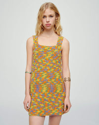 Robe en crochet 70's - Multicolor Space Dye
