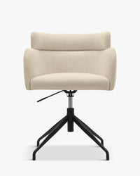 Chaise de bureau rotative Baron - Blanc Bouclette