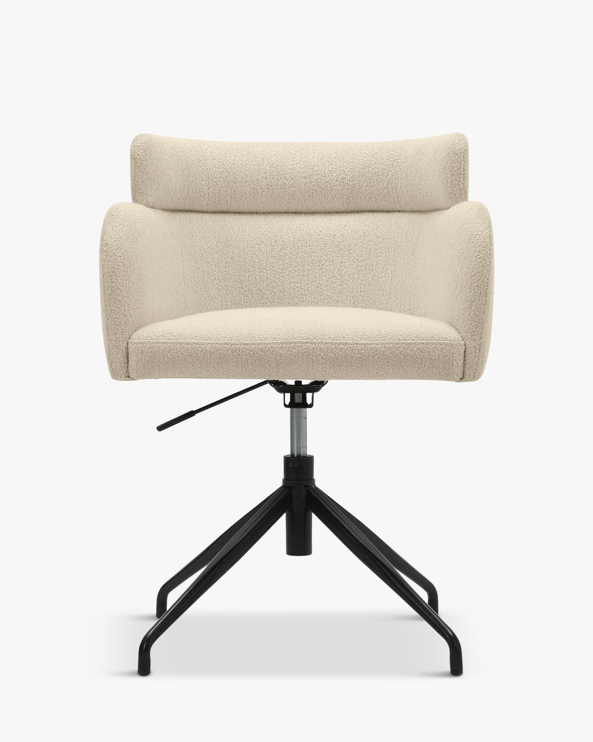 Chaise de bureau rotative Baron - Blanc Bouclette