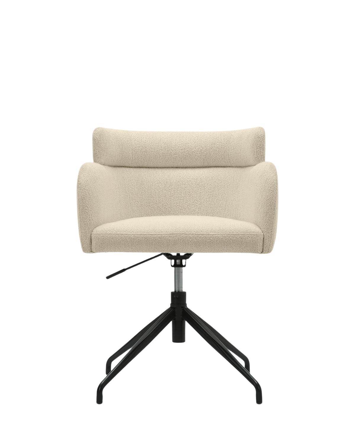 Chaise de bureau rotative Baron - Blanc Bouclette