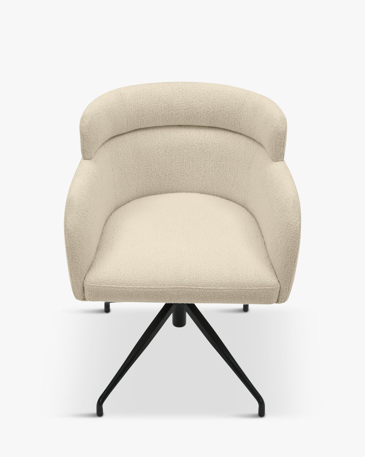 Chaise de bureau rotative Baron - Blanc Bouclette