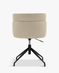 Chaise de bureau rotative Baron - Blanc Bouclette