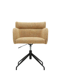 Chaise de bureau rotative Baron - Tweed jaune Miami