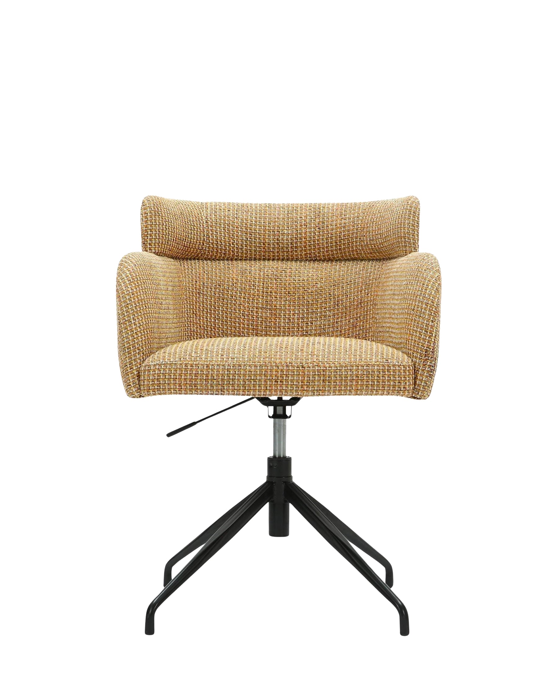 Chaise de bureau rotative Baron - Tweed jaune Miami
