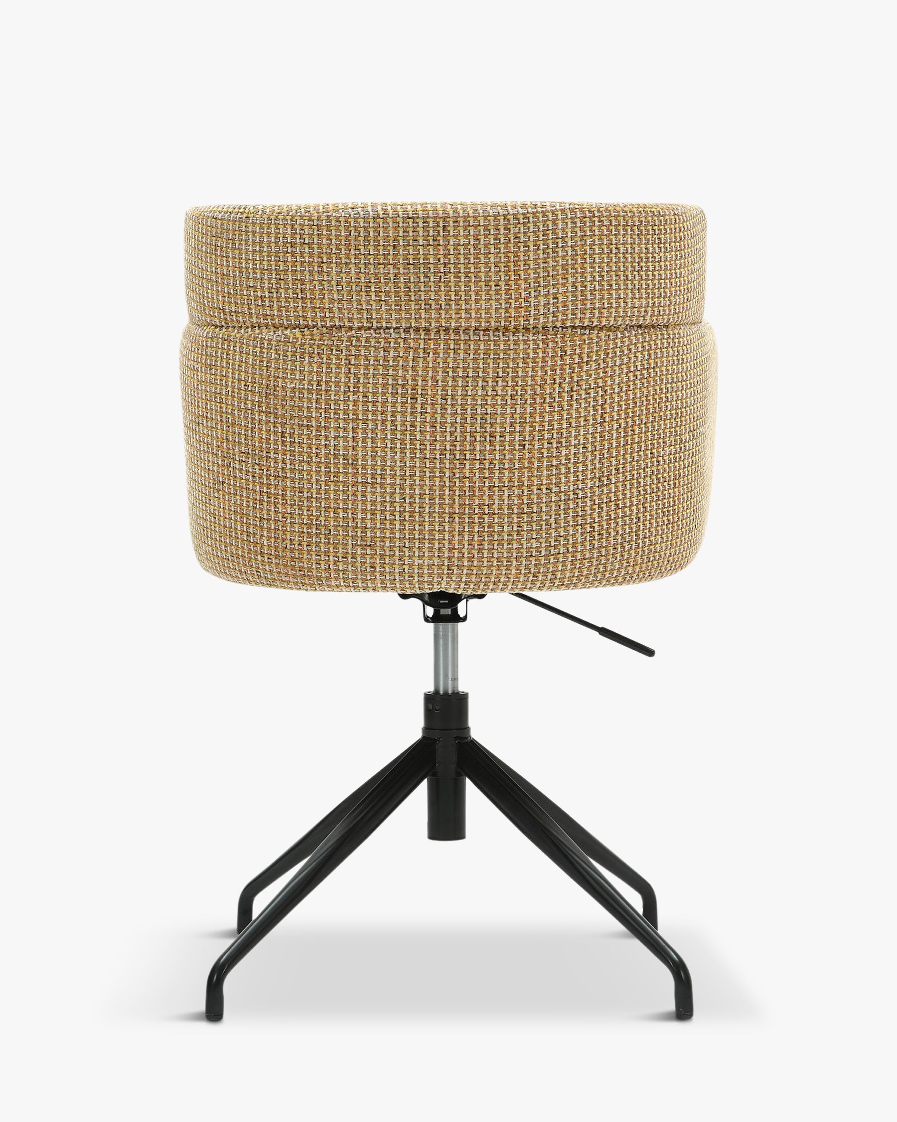 Chaise de bureau rotative Baron - Tweed jaune Miami