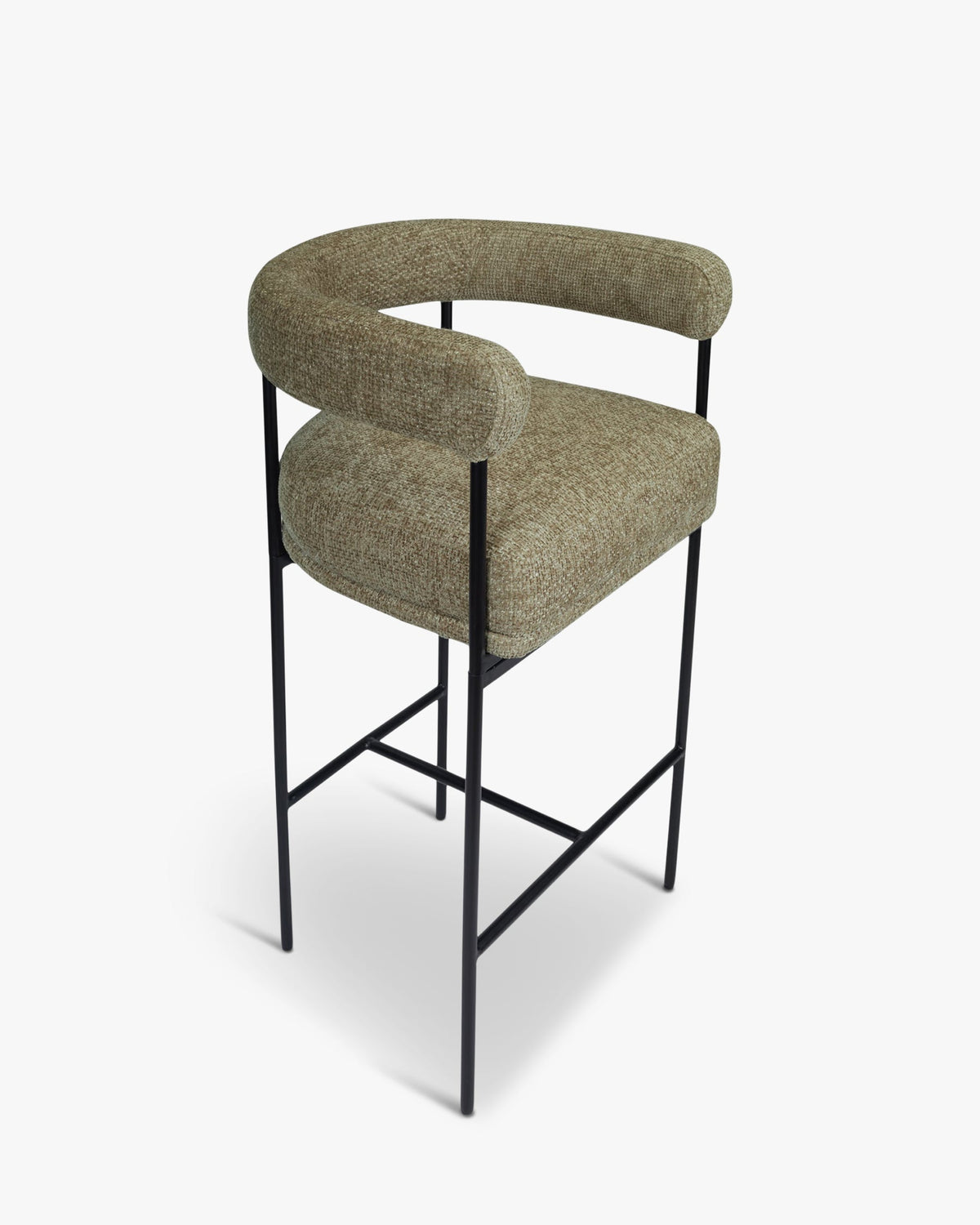 Tabouret de bar Arcade - Tweed taupe