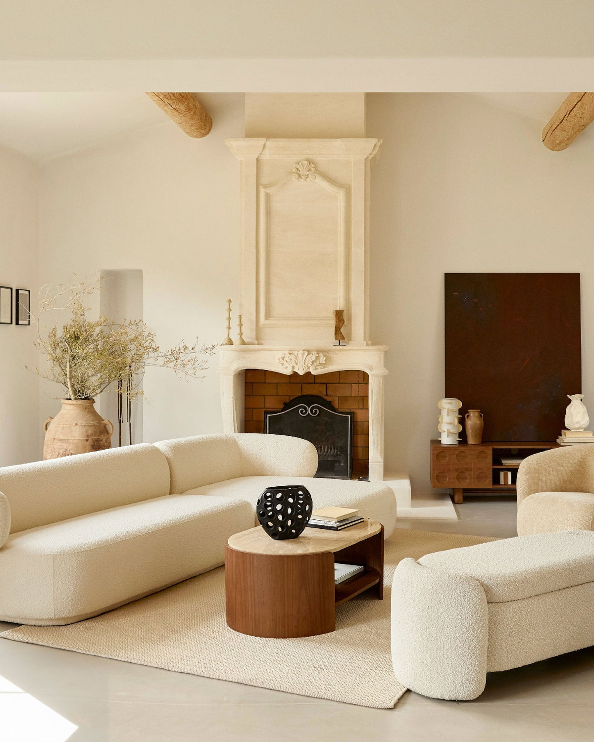 Meuble TV Cooper en bois - Bois noyer