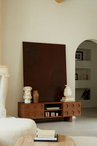 Meuble TV Cooper en bois - Bois noyer