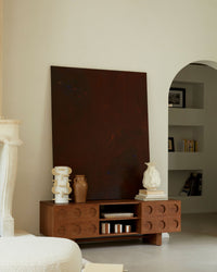 Meuble TV Cooper en bois - Bois noyer