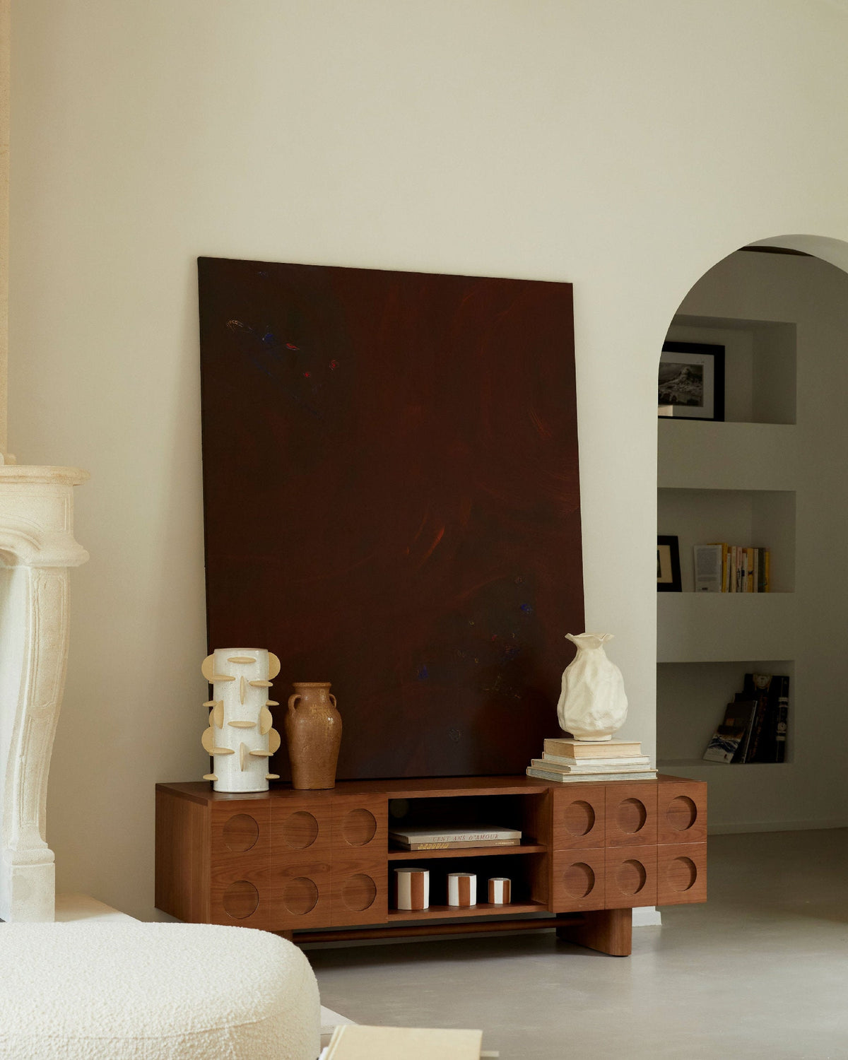 Meuble TV Cooper en bois - Bois noyer