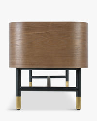Jeffrey wooden TV stand - Walnut wood