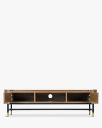 Jeffrey wooden TV stand - Walnut wood