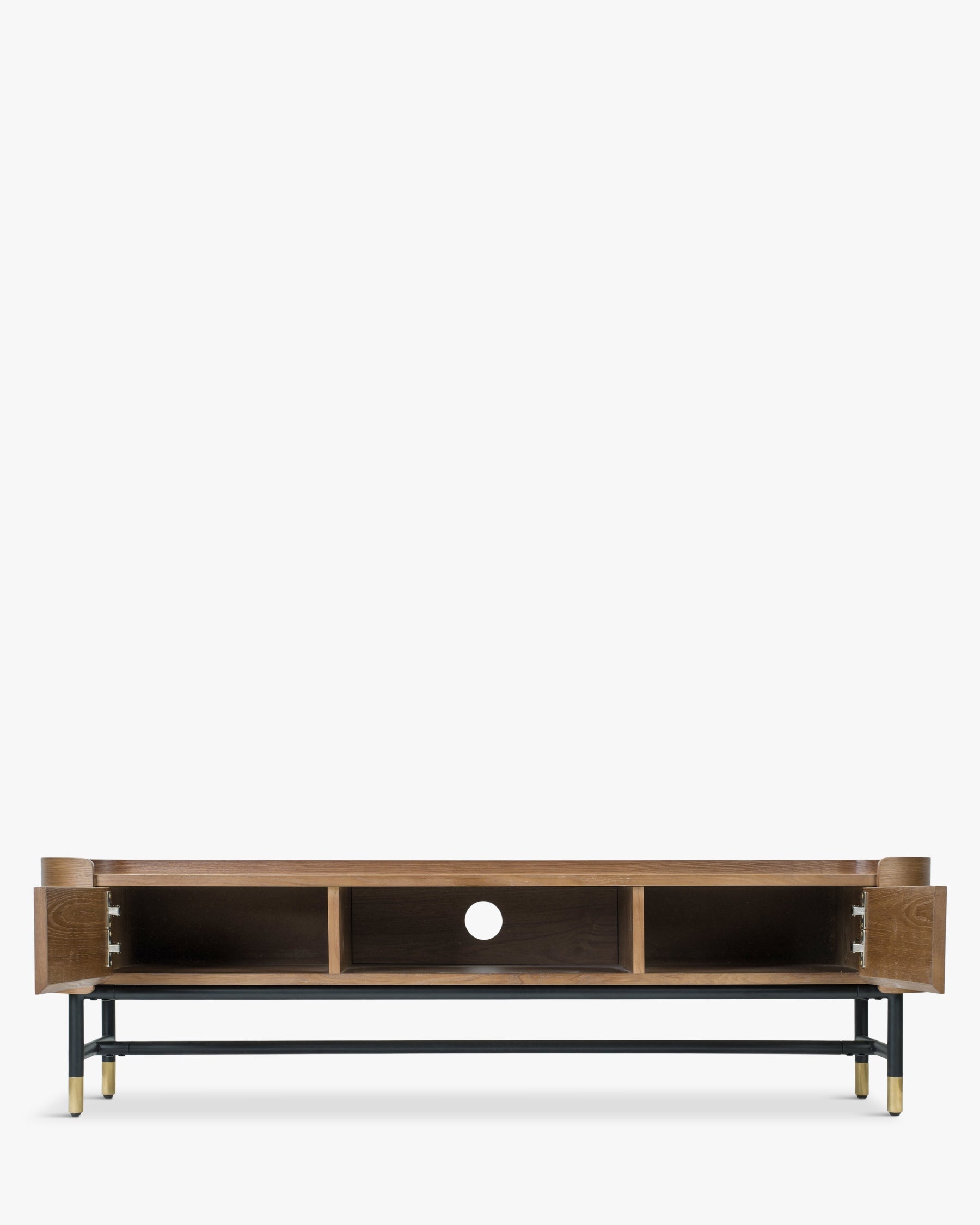 Jeffrey wooden TV stand - Walnut wood