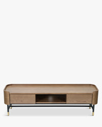 Jeffrey wooden TV stand - Walnut wood