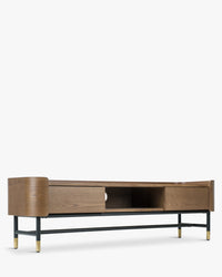 Jeffrey wooden TV stand - Walnut wood