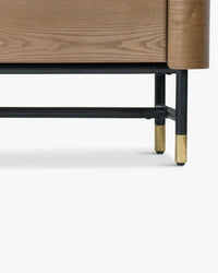 Jeffrey wooden TV stand - Walnut wood