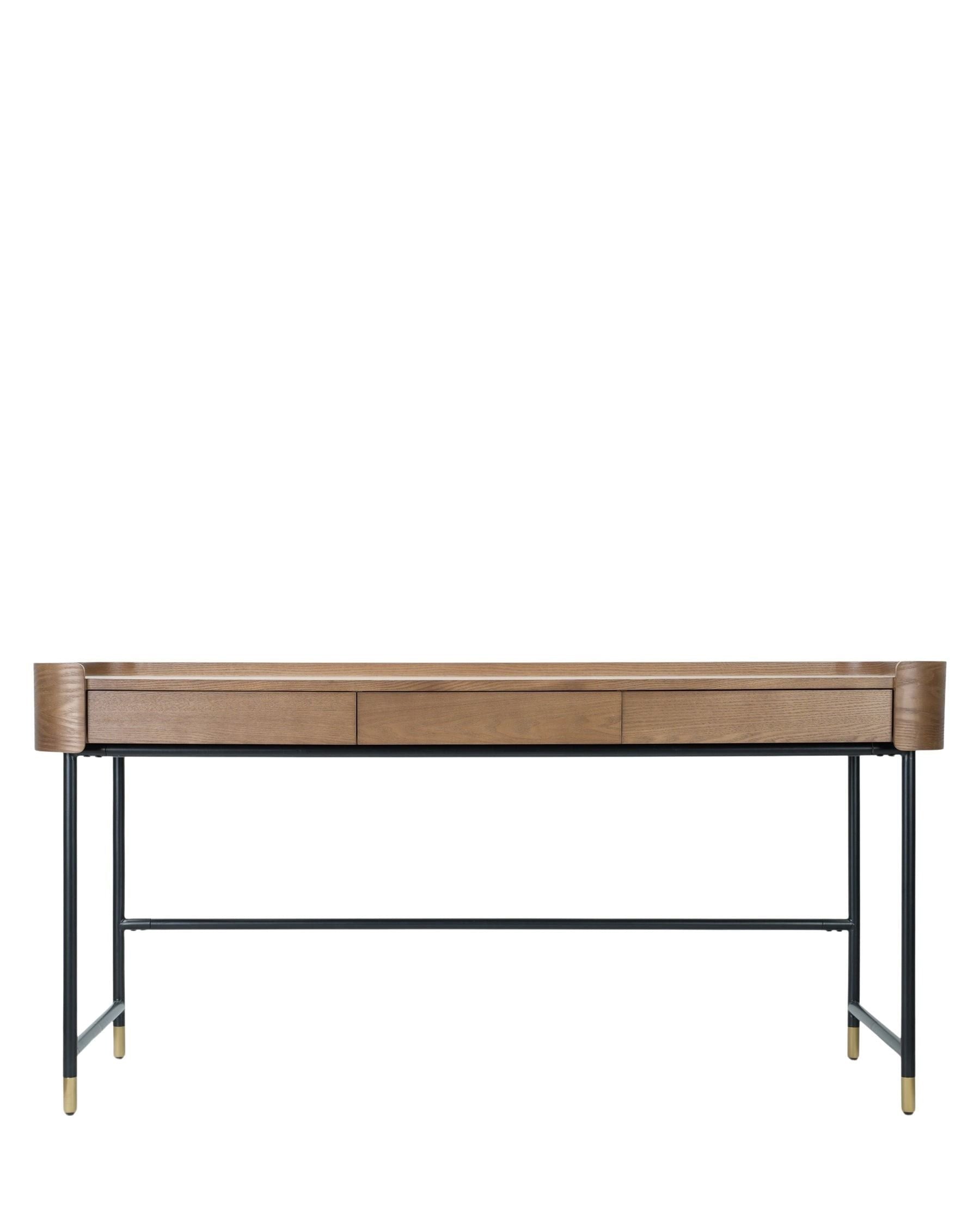 Bureau Jeffrey en bois - Bois noyer