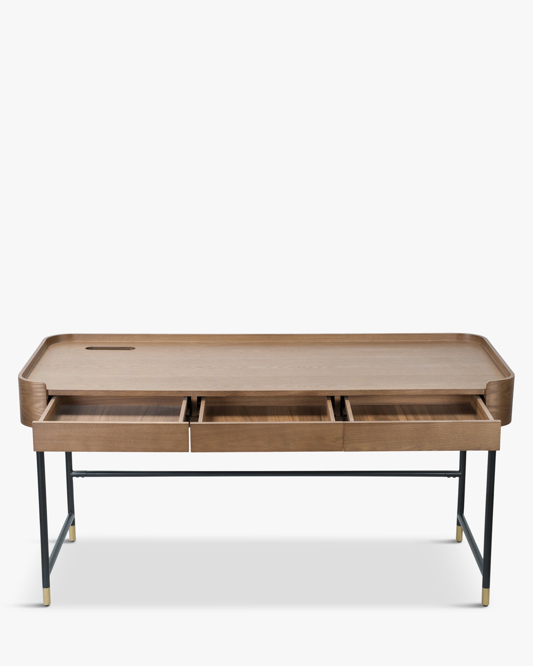 Bureau Jeffrey en bois - Bois noyer