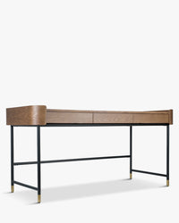 Bureau Jeffrey en bois - Bois noyer
