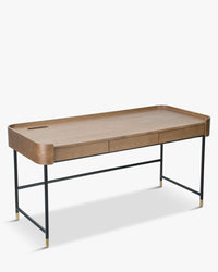 Bureau Jeffrey en bois - Bois noyer