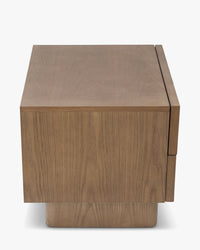 Table de chevet Cooper en bois - Bois noyer