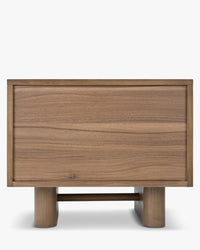 Table de chevet Cooper en bois - Bois noyer