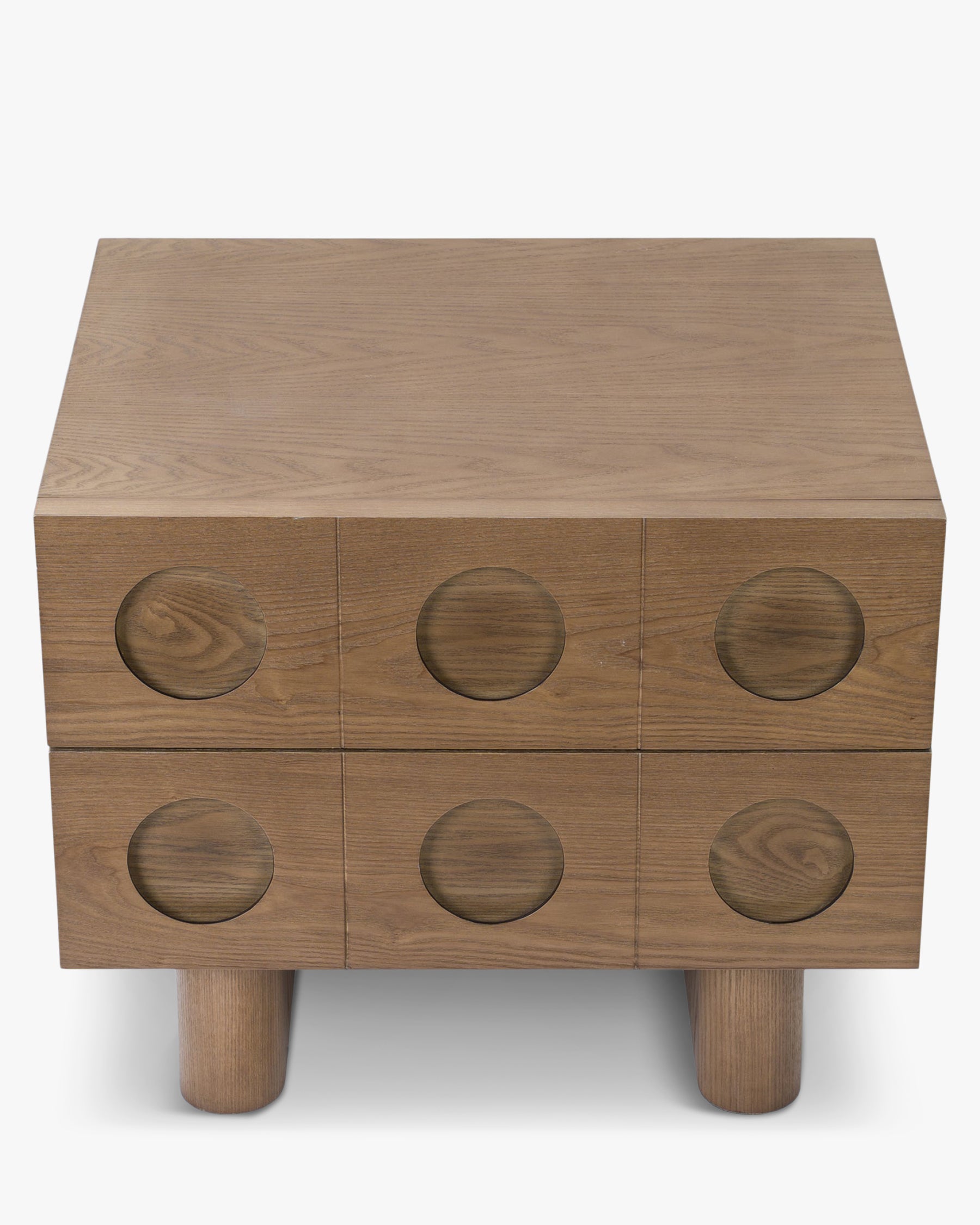 Table de chevet Cooper en bois - Bois noyer