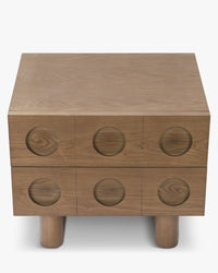 Table de chevet Cooper en bois - Bois noyer