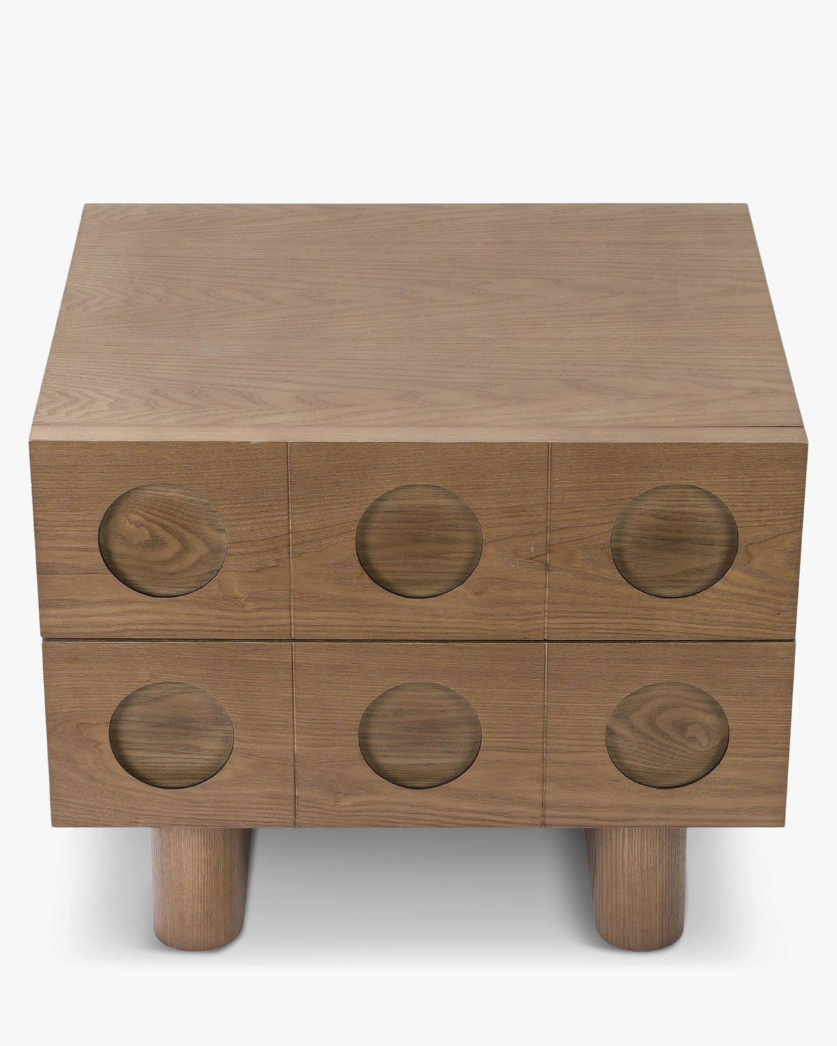 Table de chevet Cooper en bois - Bois noyer