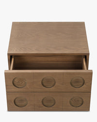 Table de chevet Cooper en bois - Bois noyer