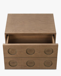 Table de chevet Cooper en bois - Bois noyer