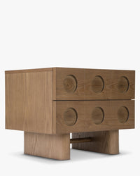 Table de chevet Cooper en bois - Bois noyer