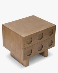 Table de chevet Cooper en bois - Bois noyer