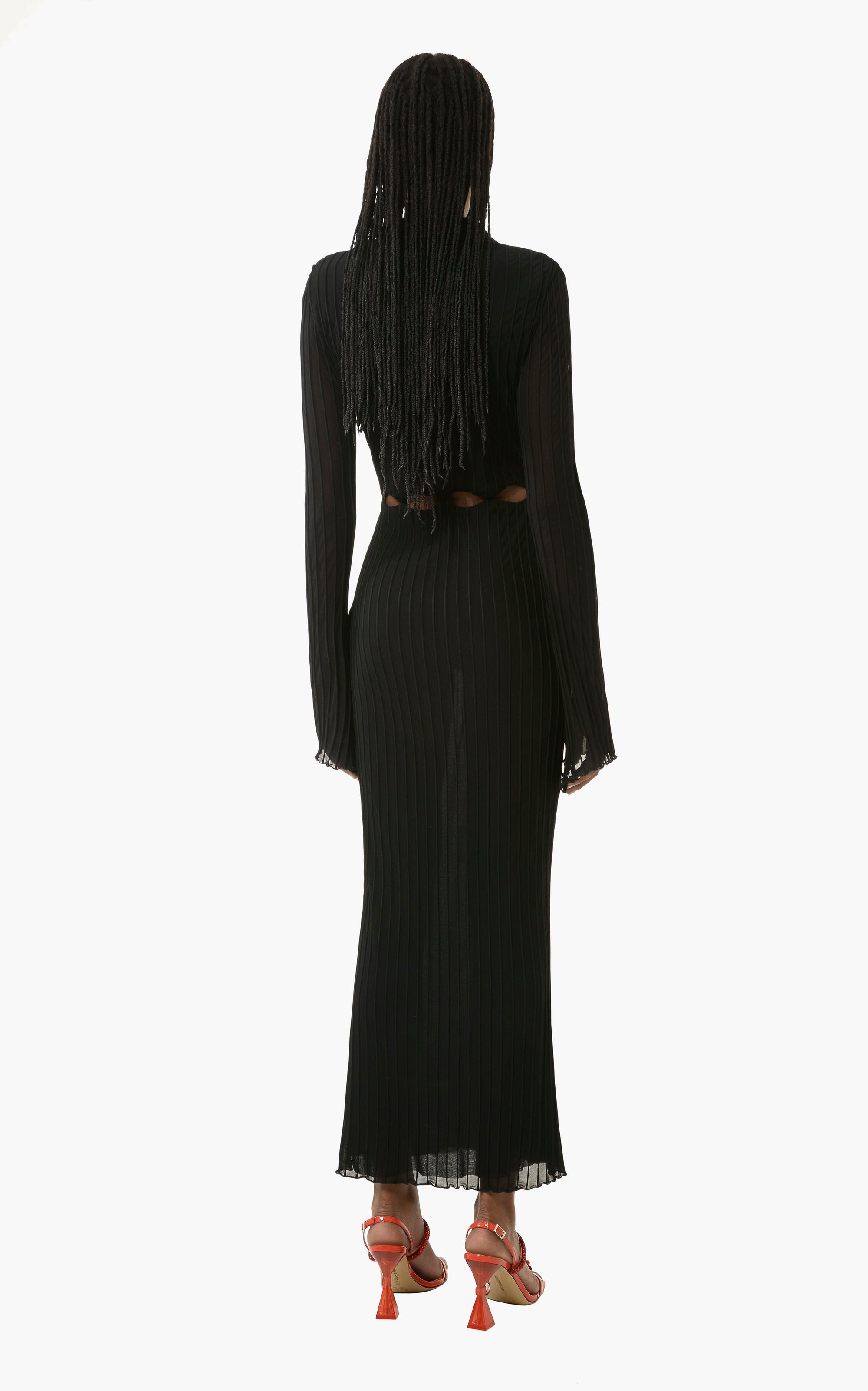 Cut-out midi dress - Black